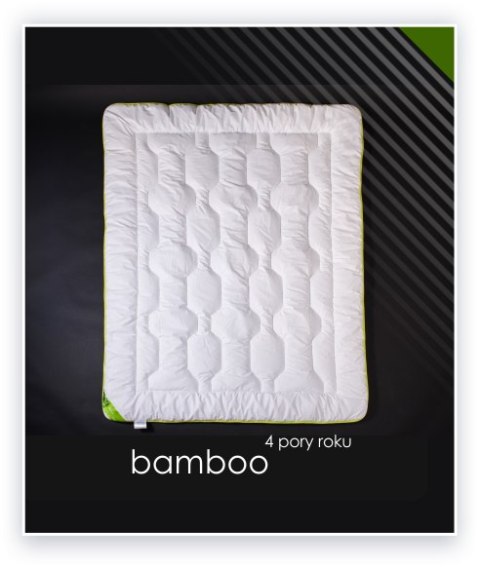 BAMBOO kołdra "4 PORY ROKU" antyalergiczna i antybakteryjna 180x200 biała