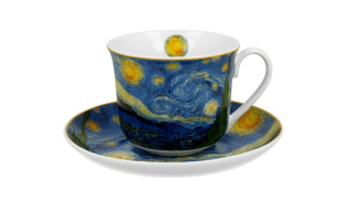 Filiżanka jumbo ze spodkiem 400ml STARRY NIGHT by Vincent Van Gogh