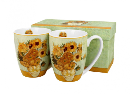 Komplet 2 kubki 380 ml SUNFLOWERS by V. van Gogh