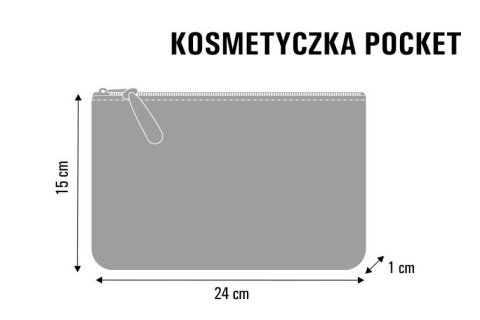 Kosmetyczka z filcu w kwiaty - POCKET ENIGMA