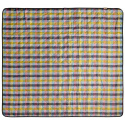Koc piknikowy z izolacją HARMONY 130x145 żółto-różowy