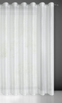 firana SIBEL biała+srebrna 300x250cm Eurofirany