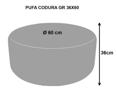 Pufa ogrodowa Codura 60 GR - Brzoza