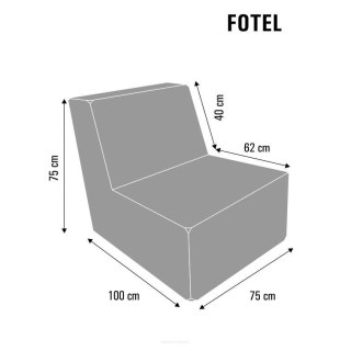 Fotel Komfort Mallorca wygodny, motyw roślinny