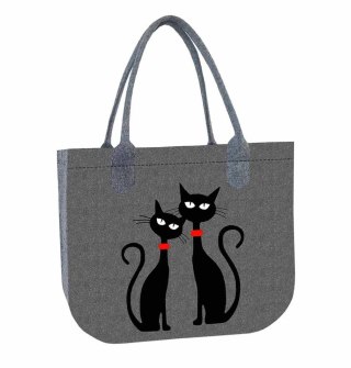 Torba filcowa LADY - Black Cats