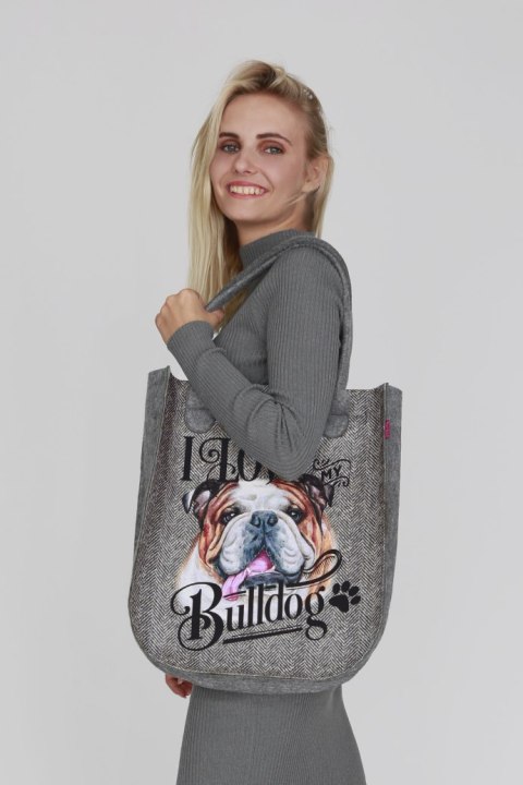 Torba filcowa CITY Love Bulldog