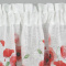 Zazdrostka MARI biały+ czerwony 150x30cm Eurofirany