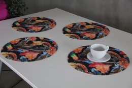 Zestaw podkładek na stół okrągłych 4D - PLUME