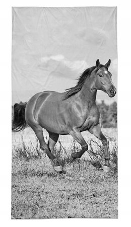 Ręcznik plażowy 70x140 KOŃ HORSE ANIMALS Bawełna