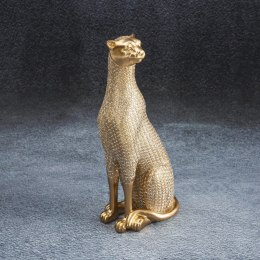 Pantera Figurka dekoracyjna łuski złota