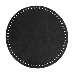 Podkładka na stół GRACJA2 czarna okrągła Eurofirany