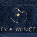 EVA MINGE Ręcznik bawełniany z welwetową bordiurą granatowy 30x50 Gaja Eurofirany