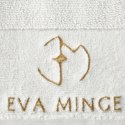 EVA MINGE Ręcznik bawełniany z welwetową bordiurą kremowy 30x50 Gaja Eurofirany