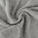 Ręcznik bawełniany SALADO o ryżowej strukturze szary 70x140 EUROFIRANY