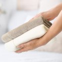 Ręcznik bawełniany SALADO o ryżowej strukturze szary 70x140 EUROFIRANY