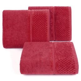 Ręcznik IBIZA z bordiurą 30x50 czerwony EUROFIRANY