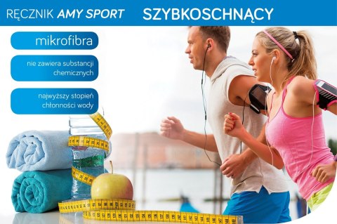 Szybkoschnący Ręcznik z mikrofibry AMY3 70x140 Beżowy Eurofirany