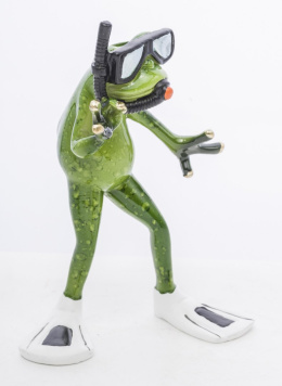 Figurka żaba nurek 15x11x5