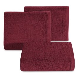 Ręcznik bawełniany GŁADKI2 bordowy 50x100 - Eurofirany