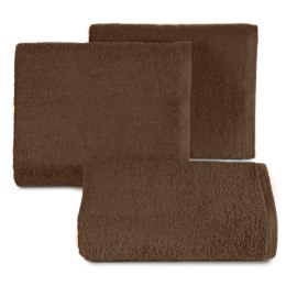 Ręcznik bawełniany GŁADKI2 brązowy 50x100 - Eurofirany