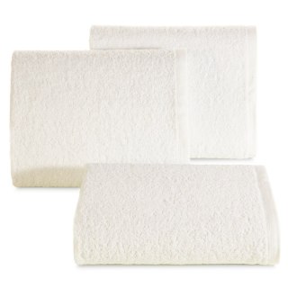 Ręcznik bawełniany GŁADKI2 kremowy 100x150 - Eurofirany