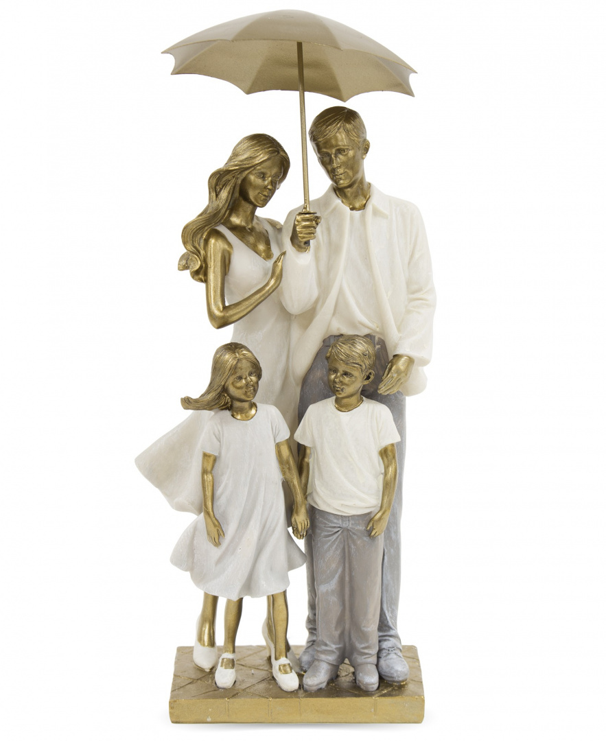 Figurka Rodzina pod parasolem 38x16x10,5
