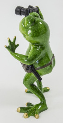 Figurka żaba fotograf 17x12x7