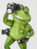 Figurka żaba fotograf 17x12x7