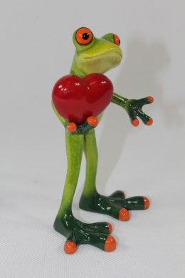 Figurka żaba z sercem 14,5x9,5x6