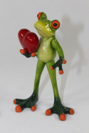 Figurka żaba z sercem 14,5x9,5x6