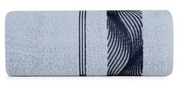 Ręcznik SYLWIA2 z żakardową bordiurą Niebieski 50x90 EUROFIRANY