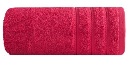 Ręcznik bawełniany miękki VITO amarantowy 70x140 EUROFIRANY