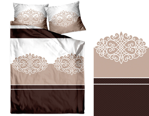 Pościel satynowa BORGO 160x200 GRENO FROTEX Pościel satynowa BORGO 160x200 GRENO FROTEX