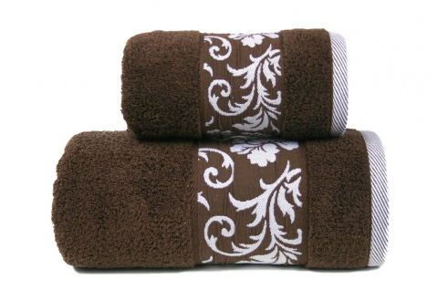 Ręcznik BIELBAW - GLAMOUR brązowy 50x90 GRENO