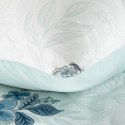 Komplet pościeli satyna bawełniana SPRING 16 220x200 biały, niebieskie kwiaty