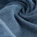 Ręcznik bawełniany SALADO o ryżowej strukturze niebieski 70x140 EUROFIRANY