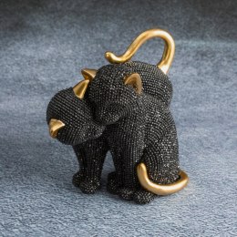 Figurka dekoracyjna koty 16x10x13 ELDO czarny, złoty