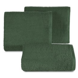 Ręcznik bawełniany GŁADKI2 ciemnozielony 100x150 - Eurofirany