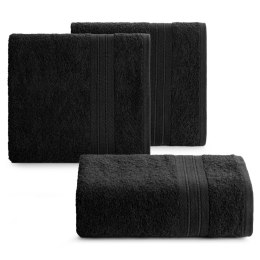 Ręcznik Kaya z ozdobną bordiurą 70x140 czarny EUROFIRANY
