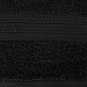 Ręcznik Kaya z ozdobną bordiurą 70x140 czarny EUROFIRANY