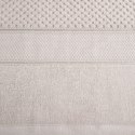 Bawełaniany ręcznik Jessi 50x90 beżowy Eurofirany