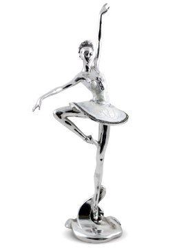 Figurka Srebrna Baletnica Masa Perłowa 36x15x8,5