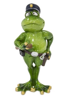 Figurka żaby policjanta