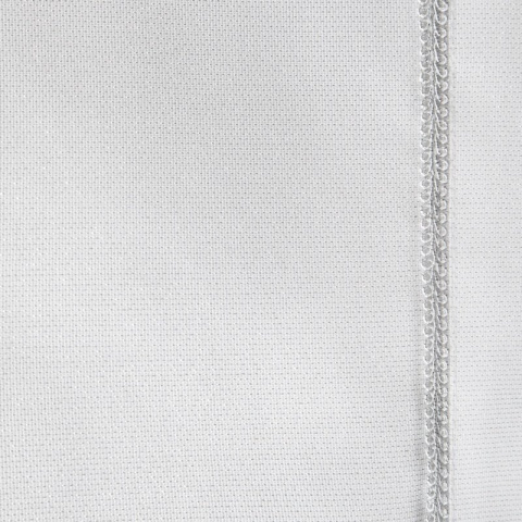 Obrus ELVISA biały z ozdobnym paskiem 145x300 Eurofirany