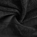 Miękki ręcznik z bawełny Jessi 30x50 czarny Eurofirany