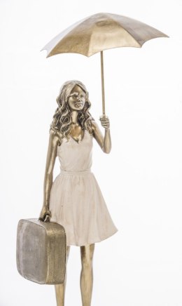 Figurka Kobieta z Parasolką i walizką 39x17x15