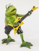 Figurka żaba z gitarą elektryczną