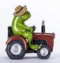 Figurka żaba na traktorze