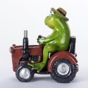 Ozdoba żaba traktorzysta