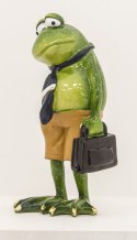 Figurka żaba urzędnik pracownik biurowy